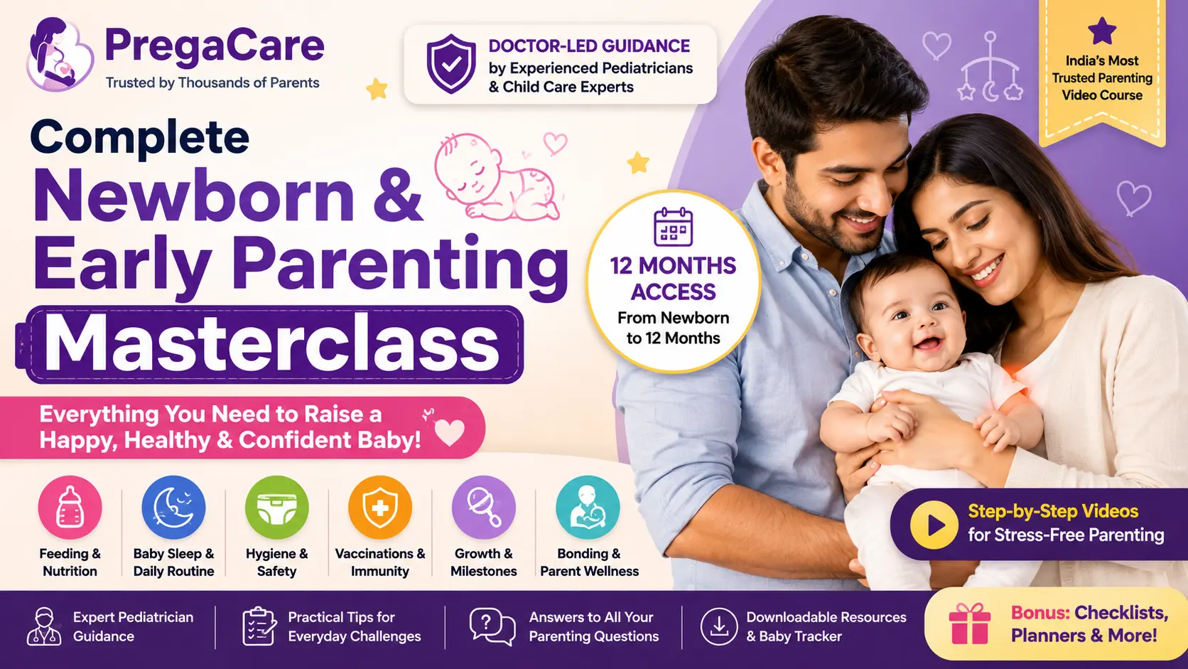 PregaCare – Complete Newborn & Early Parenting Masterclass